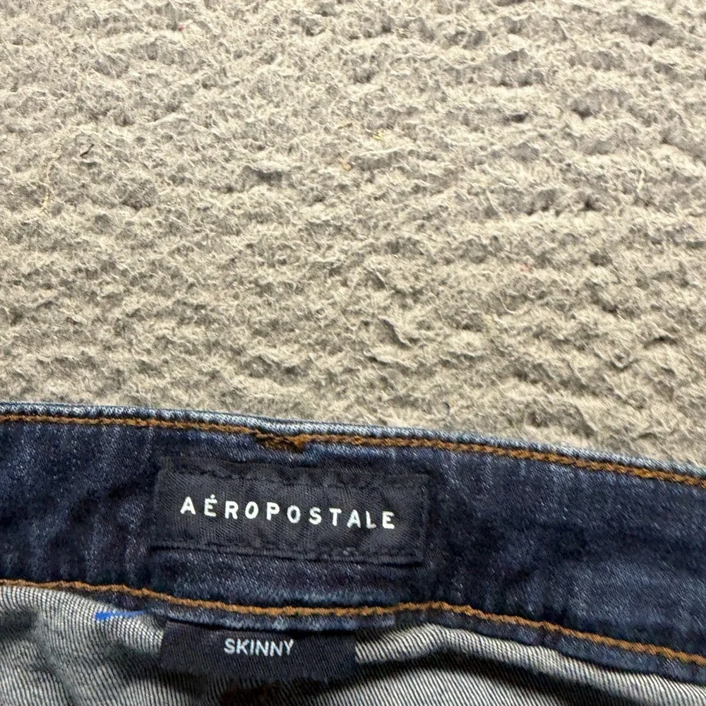 Aéropostale Jeans Men's 30x30 Blue Cotton Denim Skinny Distressed Faded Stretch